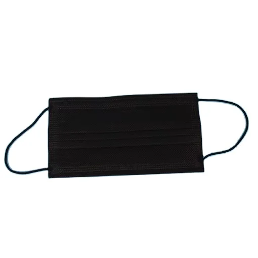 Medical Disposable 4-ply Black Fabric Face Mask with ear-loop