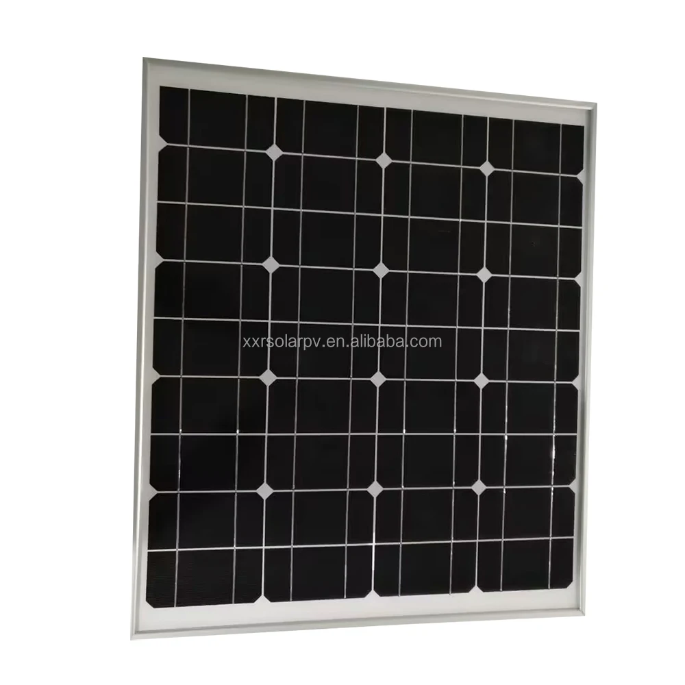 60w customized SunPower glass solar panel with AL-frame