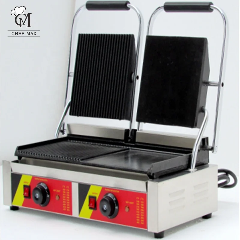 Коммерческие электрические грили и электрические грили CHEFMAX, гриль из черного камня для ресторана, Электрический Гриль