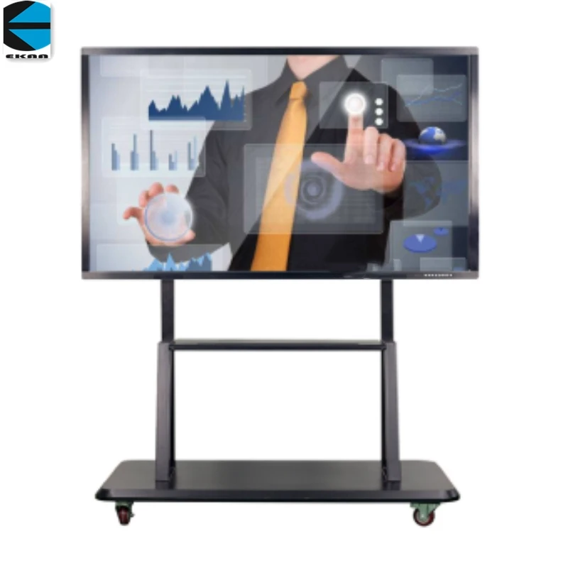 EKAA 65 inch ir touch interactive whiteboard classroom capacitive touch interactive panels education smartboards