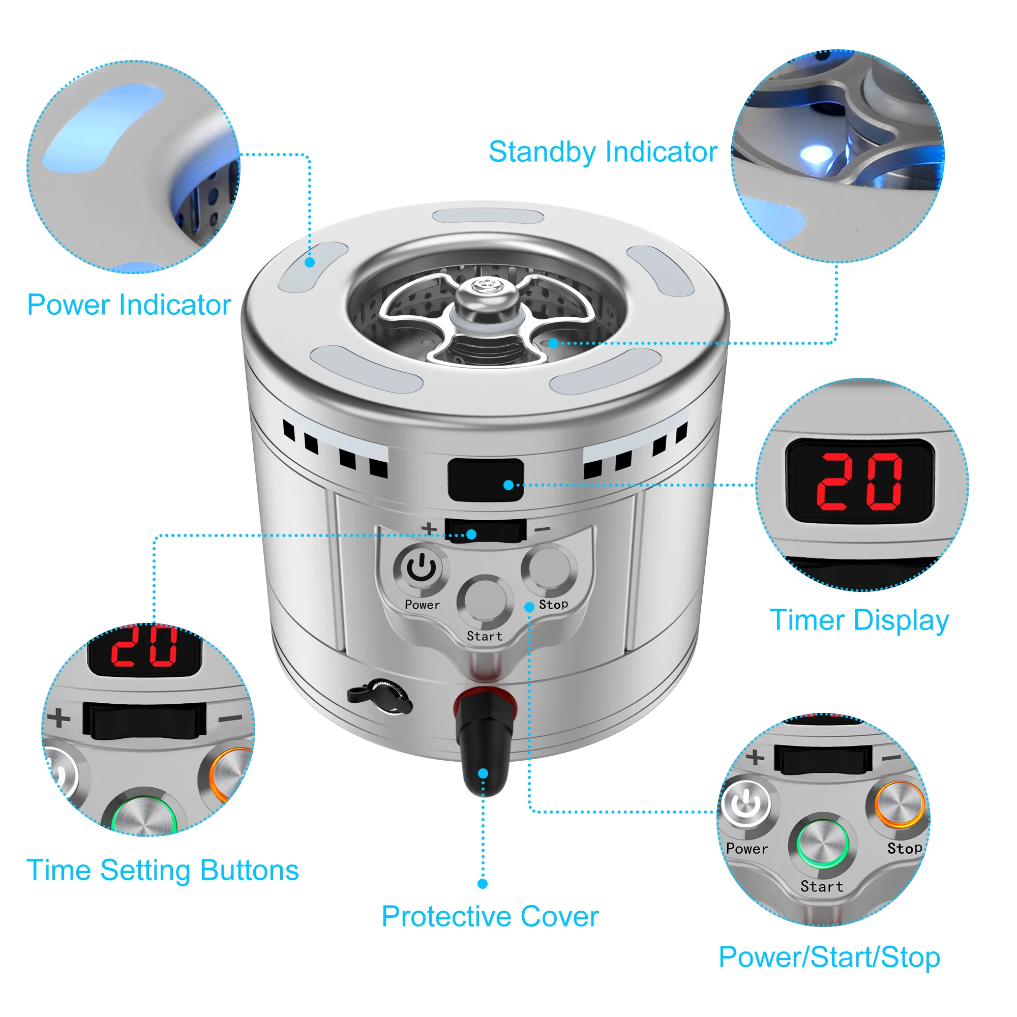 commercial small food grade bar cup chiller black automatic granular spray dry ice maker CO2