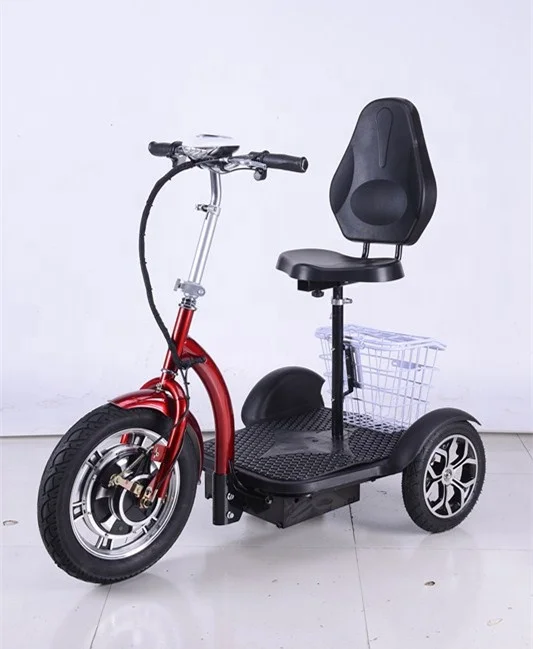 3Wheels Electric Scooters 48V500Wfolding strong powful forThree wheel adult scooter electric motorcycle front rear function