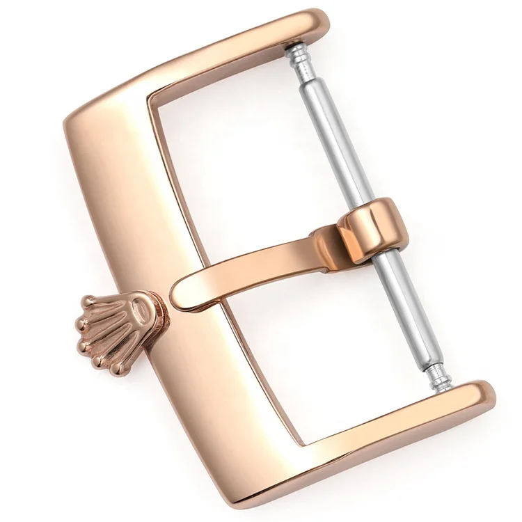 Rollex watch replacement 12 14 16 18 20 mm watch clasp for leather strap polish 316 L stainless steel watch buckle