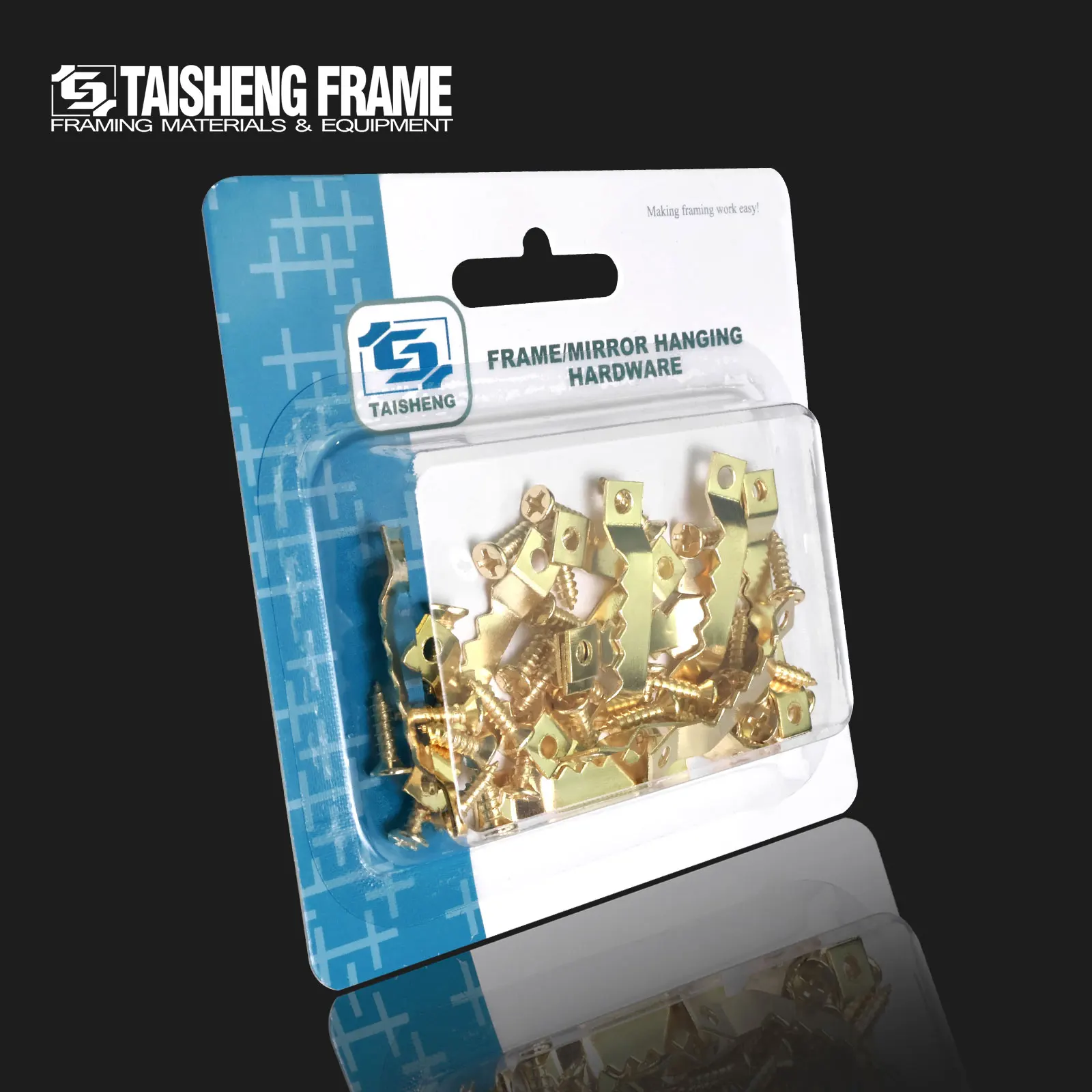 TS-K068 60PCS Picture Hanging Hooks for Hanging Photo Frames Canvas Artwork  Paintings sawtooth hanger kits