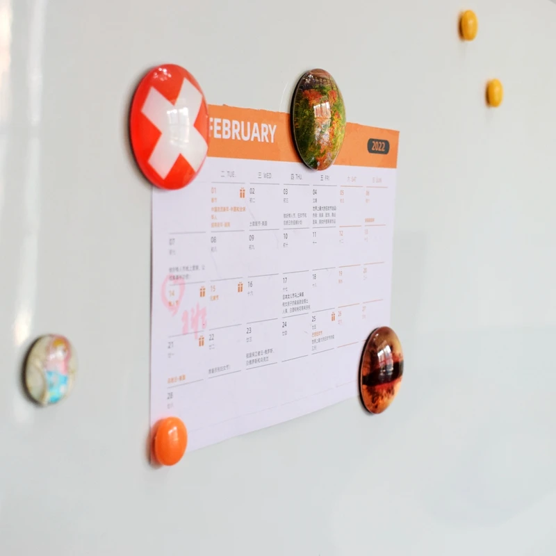 Sugar SkullS 30MM Fridge Magnet Wall Sticker Mexico Folk Art Glass Cabochon Round Magnet Message Board Kitchen Home Decoration