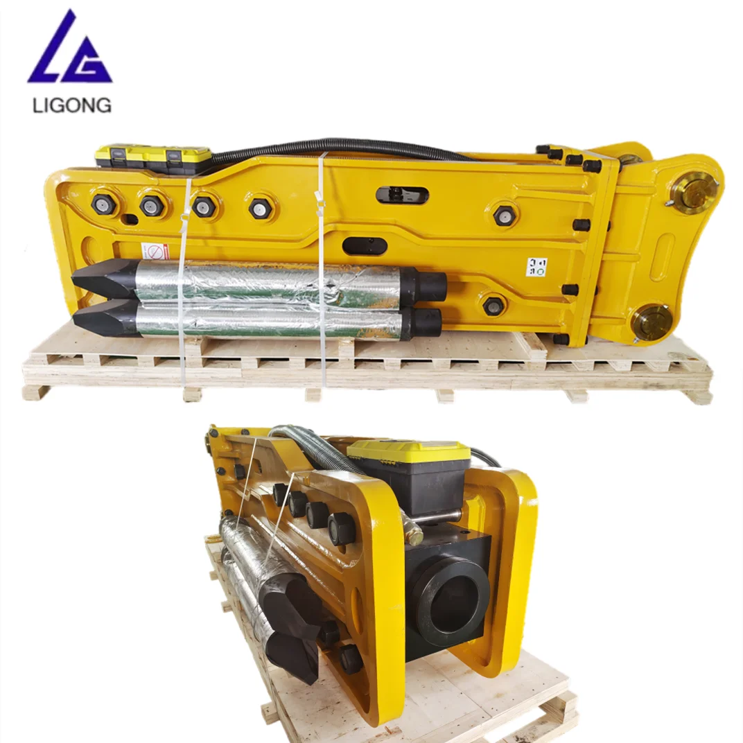 Top Type Sb151 Chisel Size 175 Wedge Moil Hydraulic Jackhammer Breaker for 40-50ton Excavator Backhoe