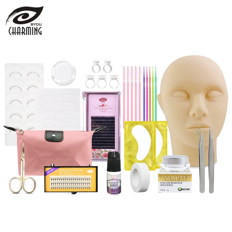 lash tool eyelashes extensions set bag for training