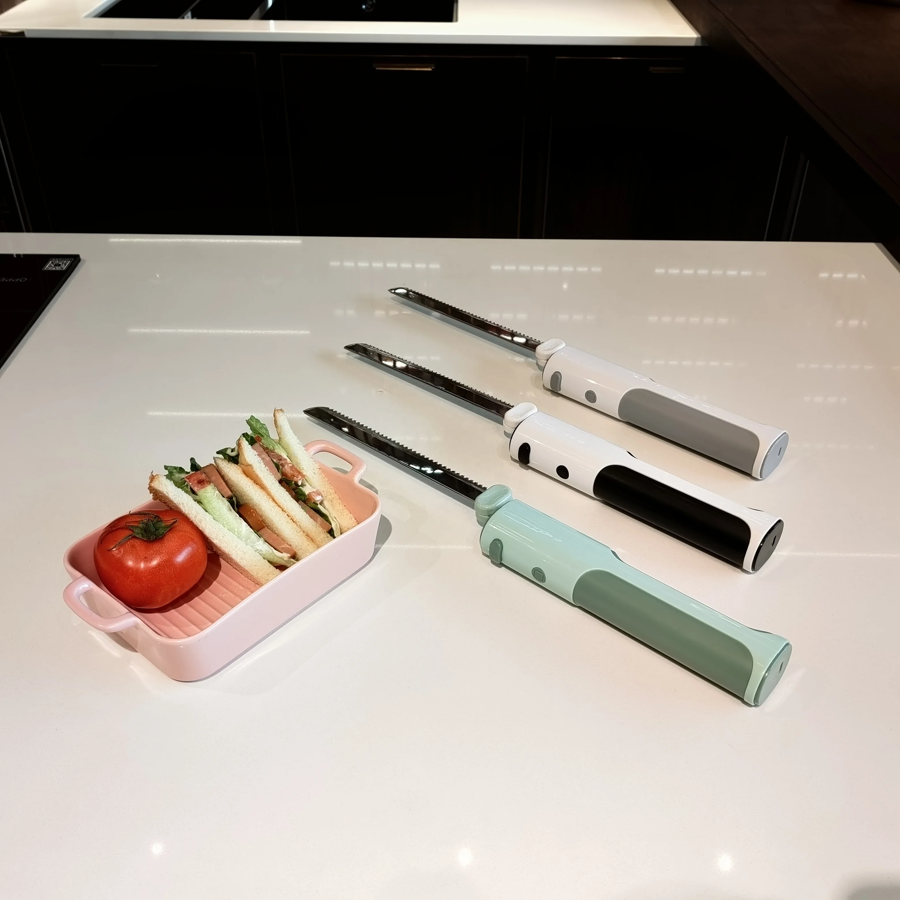 Top selling Electric Steak Knife Blades Slice Meat Deli Bread Frozen Vegetables electric knife for meat cutting