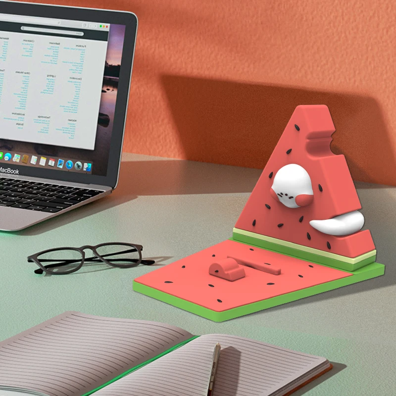 2022 Amazon hot selling mobile phone stand summer creative watermelon cartoon fruit mobile phone base
