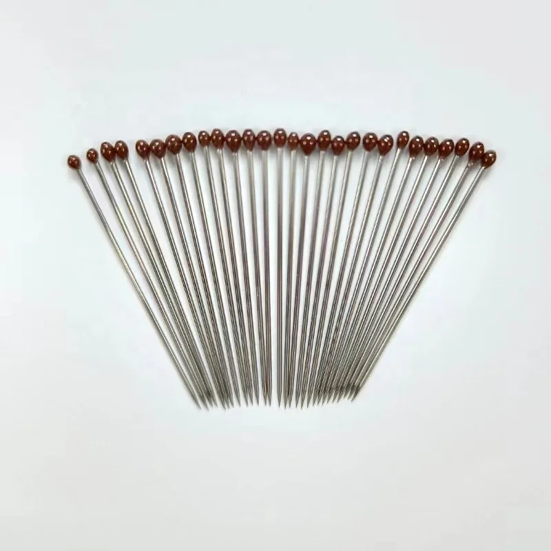 Stainless steel rubber head insect needle specimen needle high hardness sharp tip good elasticity 100 pieces / tube