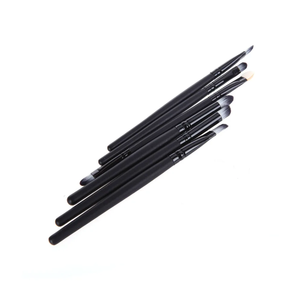 6PCS Small Makeup Eyeshadow Blend Brush Set Double Ended Eye Brush Flat Concealer Brush