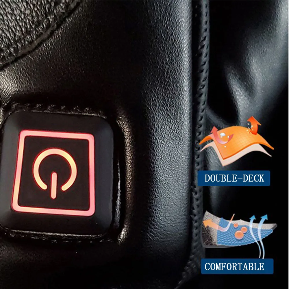 usb heated gloves electric three-gear Motorcycle heated Gloves 7.4V lithium battery 4000mAh