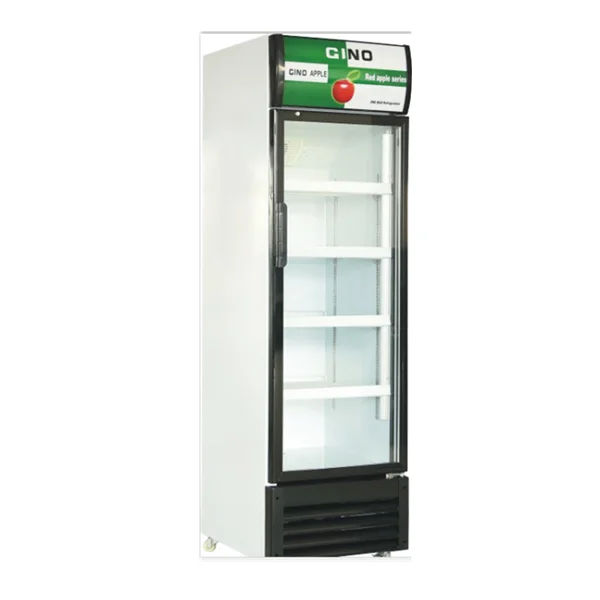 268L мини-морозильная камера для мороженого с одной стеклянной дверью