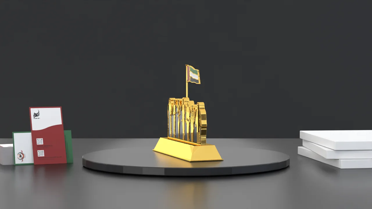 Позолоченные трофеи на заказ Шейх фигурка ОАЭ Национальный день сувенир