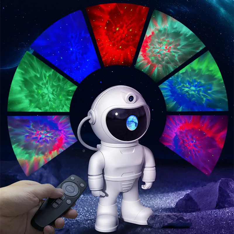 Lonvel новый продукт настоящий проектор Astronauta лампа для Галактики космонавта звезды ночник маленького белого человека
