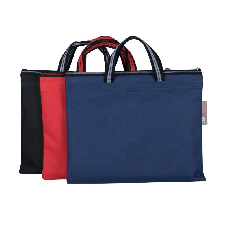 Переносной конверт A4 с двойной молнией, Холщовая Сумка для документов