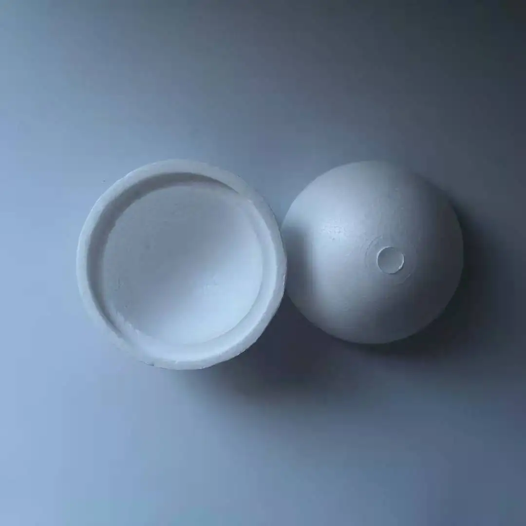 Foam material decorative styrofoam hollow craft ball christmas ornaments and DIY Polystyrene ball