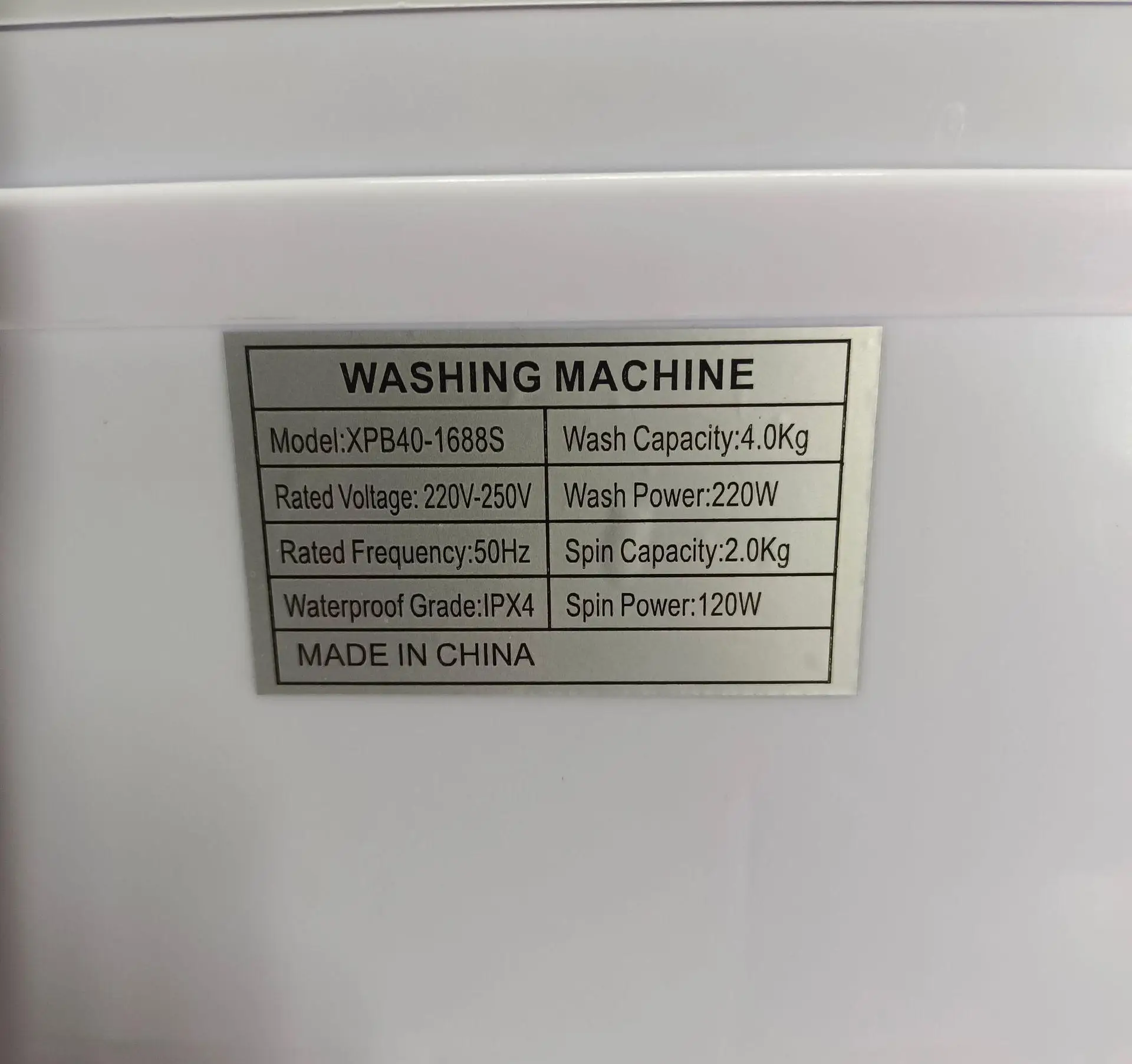 4kg wash small semi-automatic double-barrel drying household mini baby washing machine