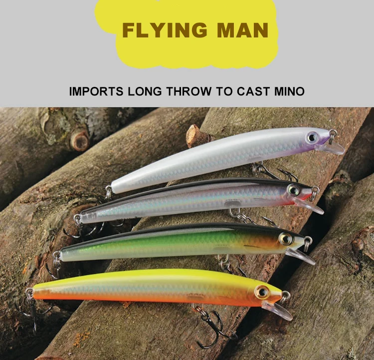 High Quality  flyman minnow Fishing Bait Lure Best  Minnow Bait from China Hard Fishing Lures