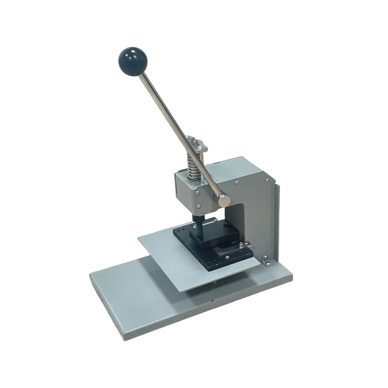 HP-8 Manual PVC card business card hole punching machines round oblong square shaped leather eyelet die hole punching machine
