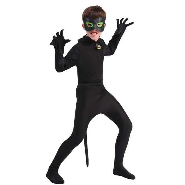 
Anime Character Black Cat Ruo Er Costume Halloween Cosplay Children Performance Costumes For Kids Children 