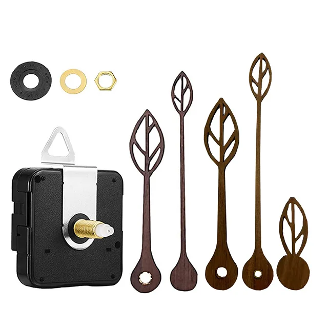 Sweep clock movement diy10 inch wall clock parts with walnut hands quartz clock movement