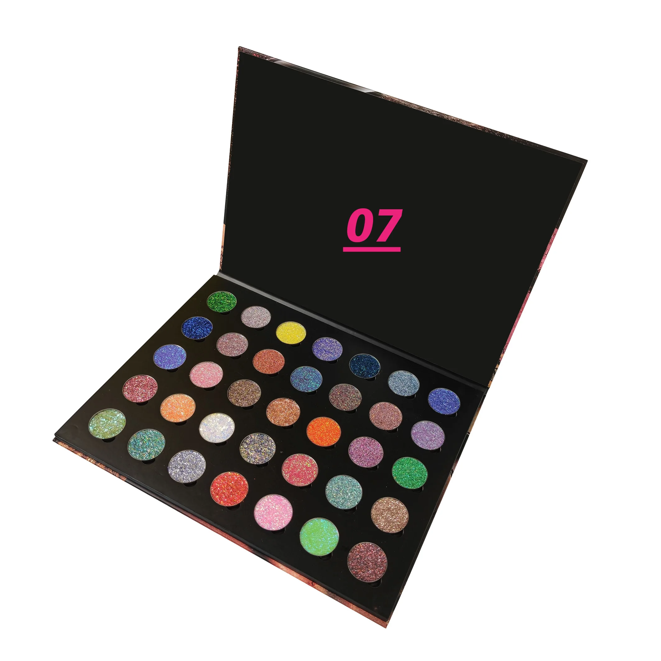 Wholesale high pigment Eyeshadow pan Glitter  Makeup Cosmetic Pressed single Eyeshadow pans custom your own brand