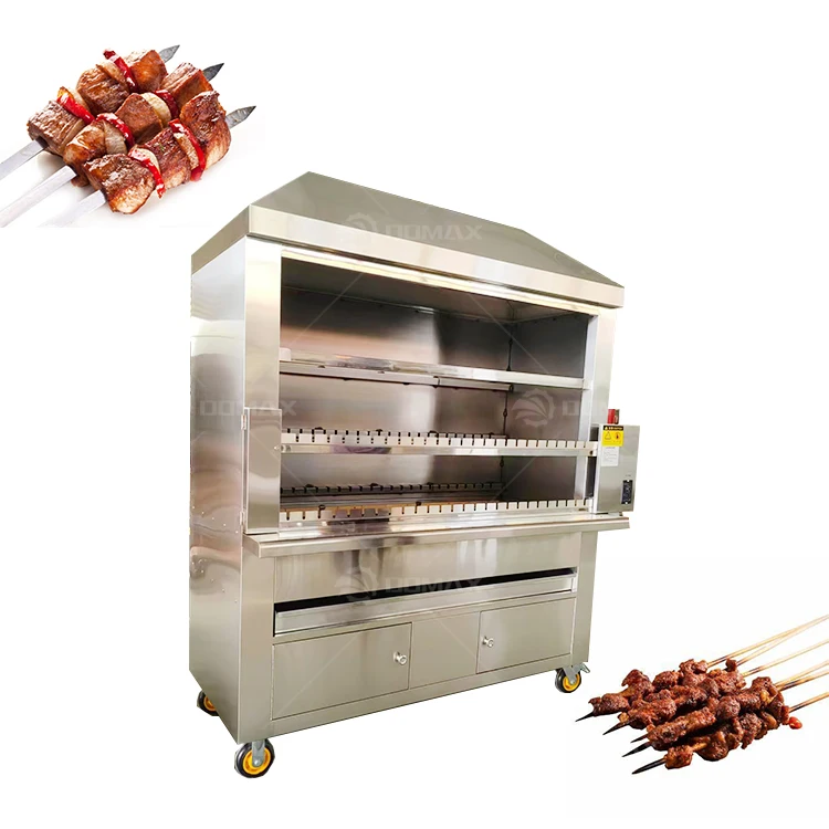 High Efficiency Brazilian Grill Machine Bbq Charcoal Machine Grills Barbecue Oven Smokeless Bbq Grill Skewers Machine