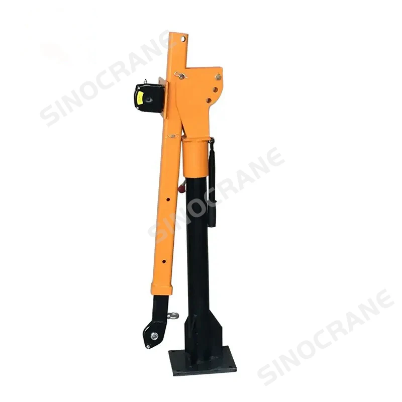 Small Light Lift Mini 0.5ton 0.8ton 1 Ton Truck Mounted Jib Cranes With Telescopic Boom