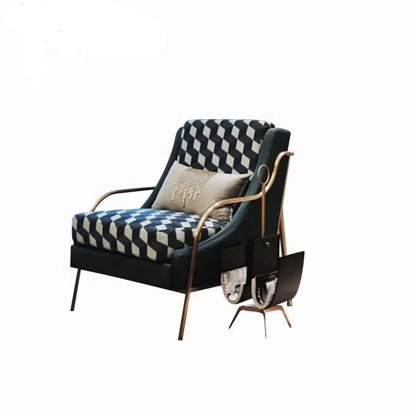 
Light luxury tiger chair leather Nordic modern creative single person sofa sitting room lazy lying leisure sofa chair 