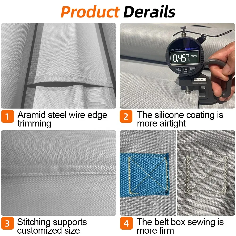 Automotive Fire Blanket Safety Retardant Resistant Extinguisher Emergency Lithium Car Fire Blanket