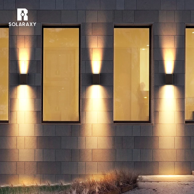 SRESKY led smart solar wall light C4H anti-corrosion outdoor solar lamp for garden wall decoration