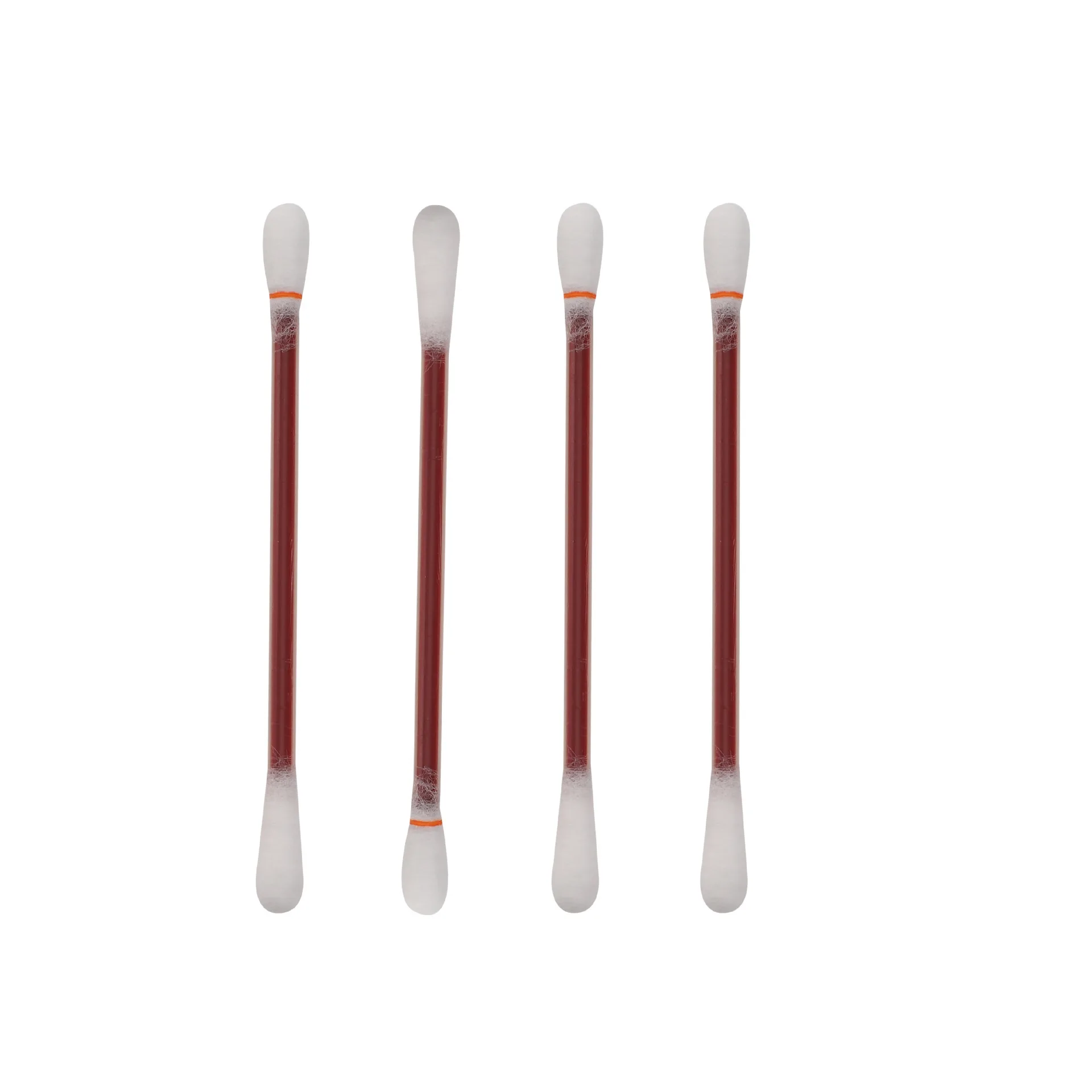 Plastic Stick Alcohol Filled Iodophor Ear Clean Cotton Swab Bud With Single Packing