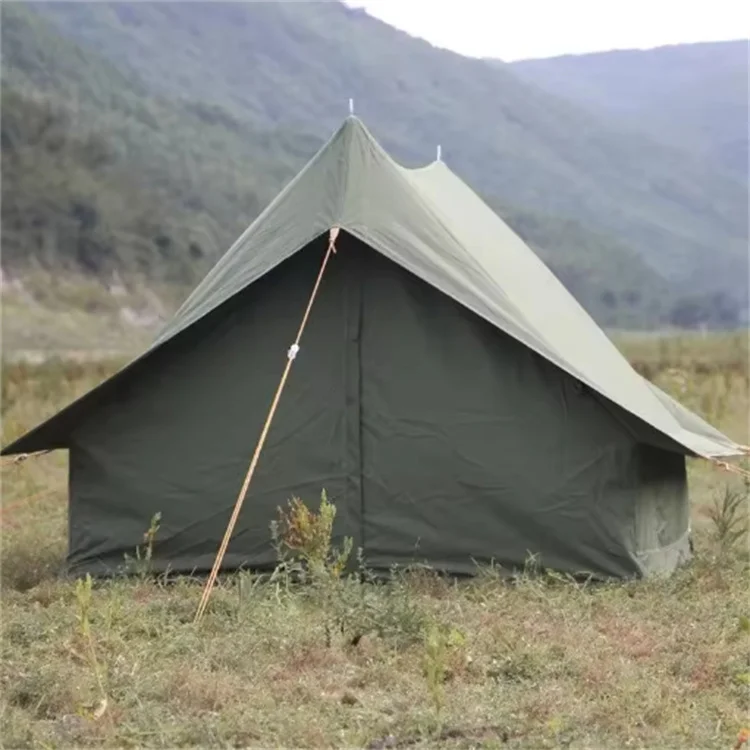Camp 4-6 Person Tents Glamping Outdoor Large Canvas Camping Tent Cotton Luxury Lawn Tents