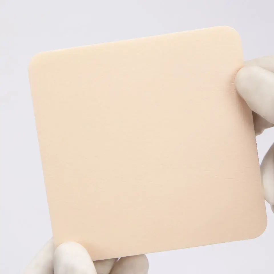 Factory Adhesive Hypoallergenic Sterile Silicone Foam Absorbent Pad Self Adhesive Ultra thin Silicone Wound Dressing
