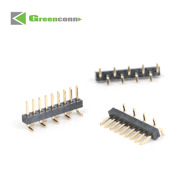 Customized Connectors 1.00mm Pin Header Single Row SMT Type Base 1.00H 2pin 6PIN 10PIN 15PIN 20PIN  PCB Board    pin header