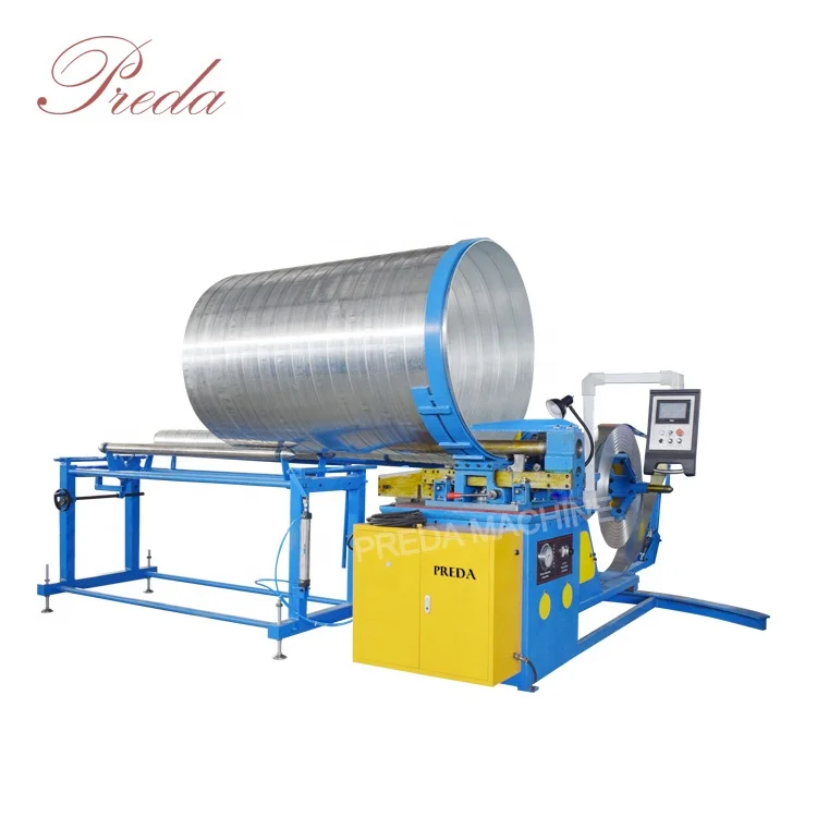 Spiral tubeformer machine with both flying and plasma cutting option capable of forming max. diameter 1600mm