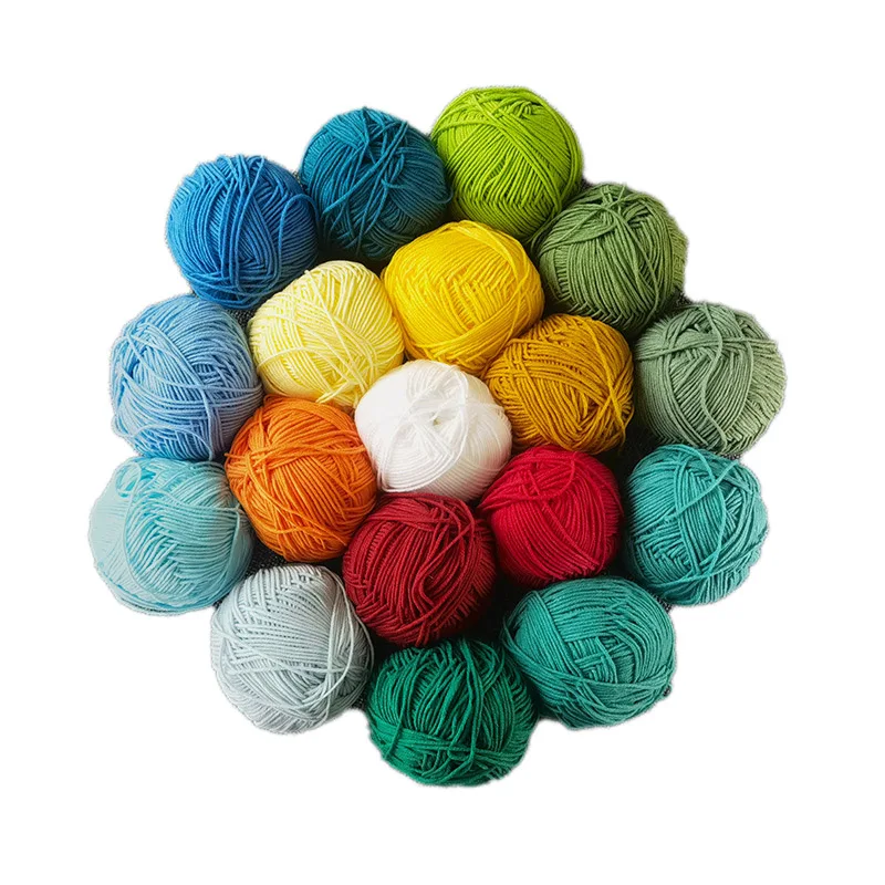 50g Knitting Milk Cotton Yarn 4ply 50g amigurumi tufting hand knitting fine organic Milk cotton Crochet Yarn  Hand Knitting