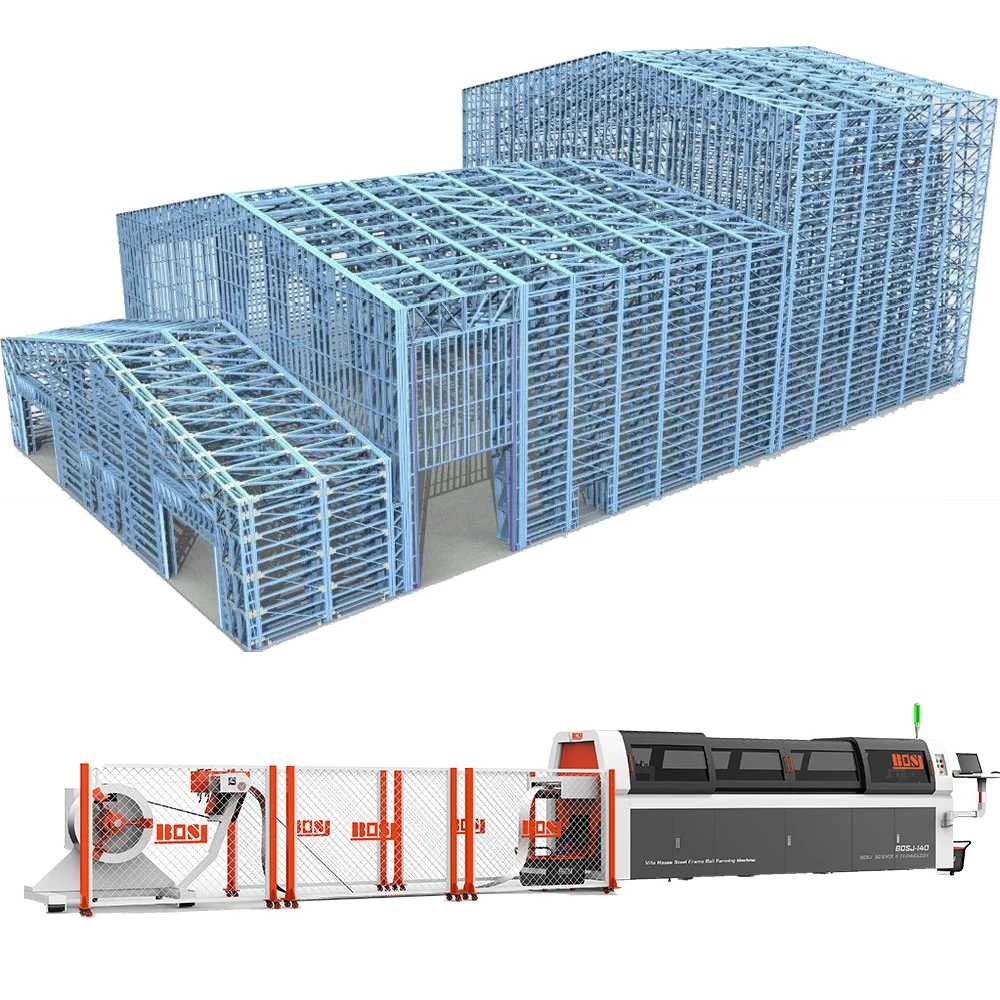 Australian prefab light gauge steel structure  prefabricated lgs houses light gauge steel framing machine roll forming machine