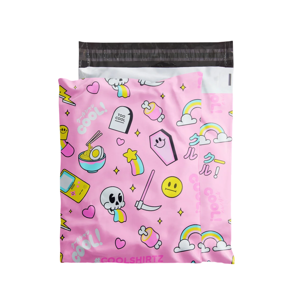 Розовые милые пакеты для почтовых отправлений Love Heart австралийская рубашка цветная полиэтиленовая сумка из ПВХ упаковка биоразлагаемый матовый