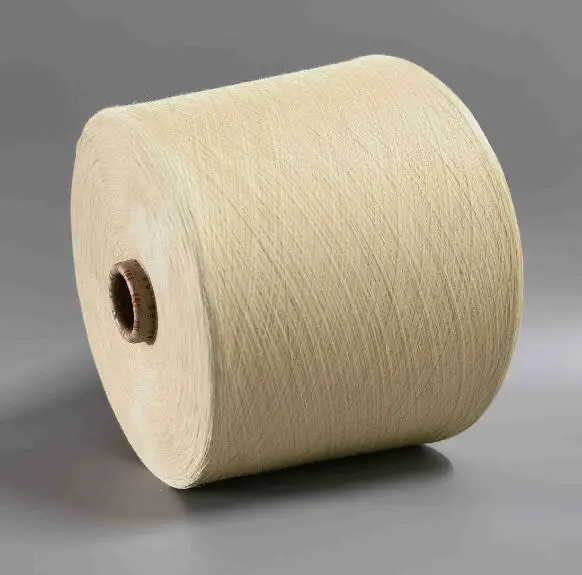 24S soy protein/combed cotton yarn raw color siro compact