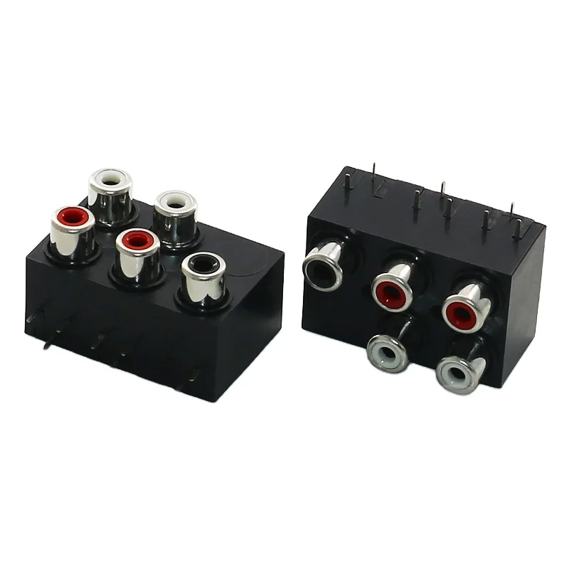 Pcb Mount RCA Socket Female Cable Connector For DVD/TV/CCTV/Home Theatre System/Audio/Video