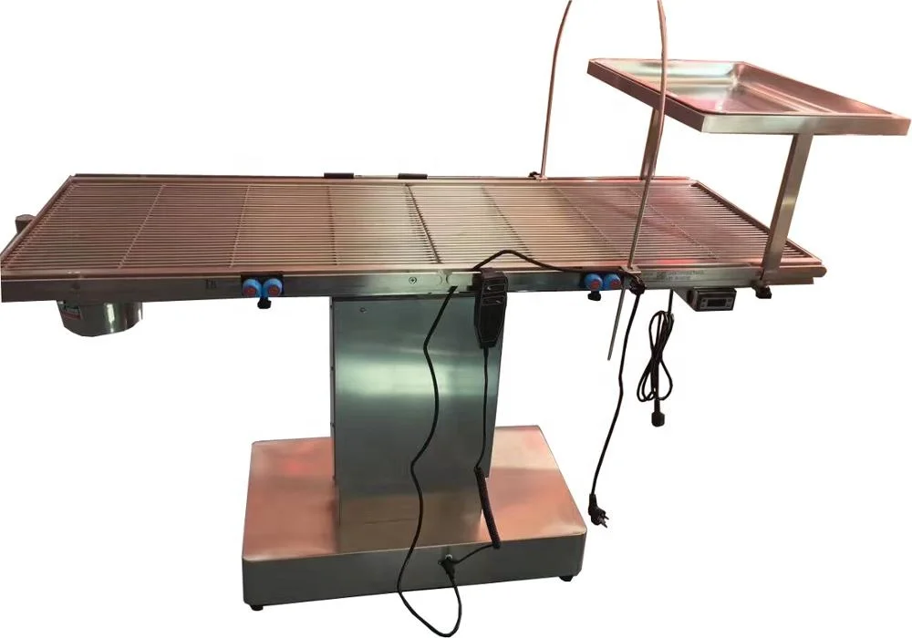 Veterinary Clinic Equipment Electric Stainless Steel Animals Surgical Operating Table