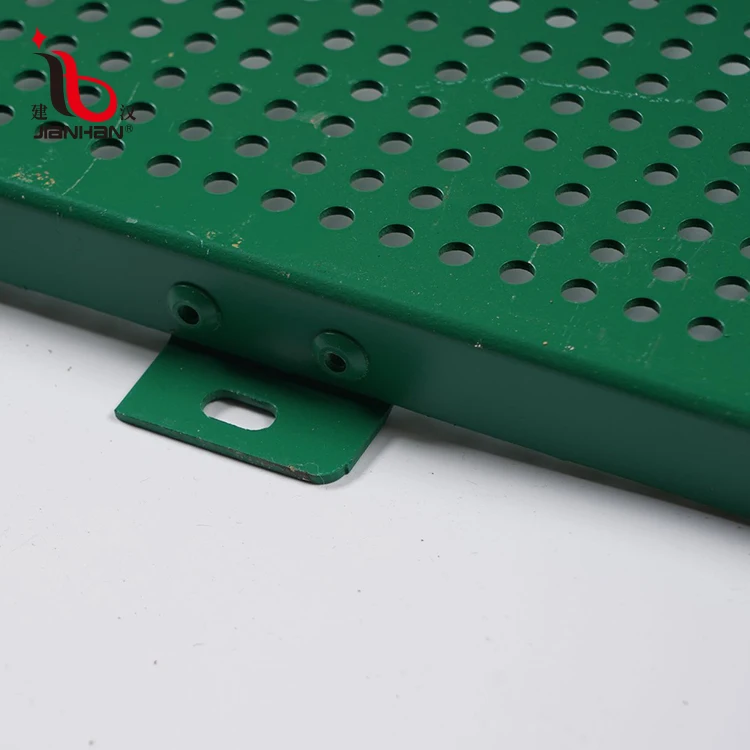 
Building exterior wall baffle green high temperature resistant outdoor decorative aluminum punching plate curtain wall 