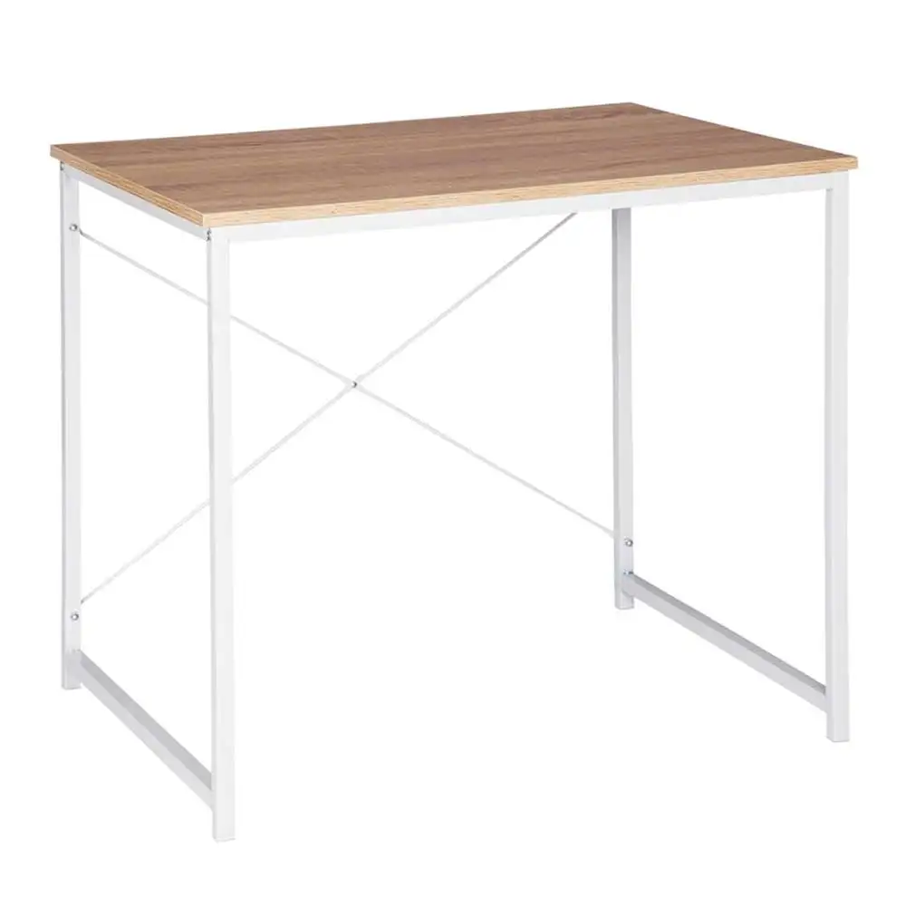 NBHY High Quality Home Office Simple Wooden Metal Frame Computer Desk Writing Table