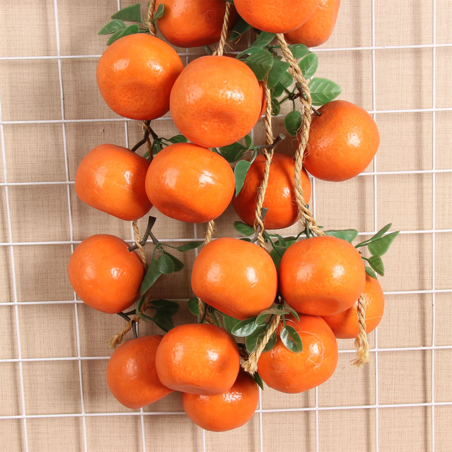 Wholesale Artificial Tangerine Strings Simulated Fruit And Vegetable Hanging Strings Home Garden Decoration Photography Props
