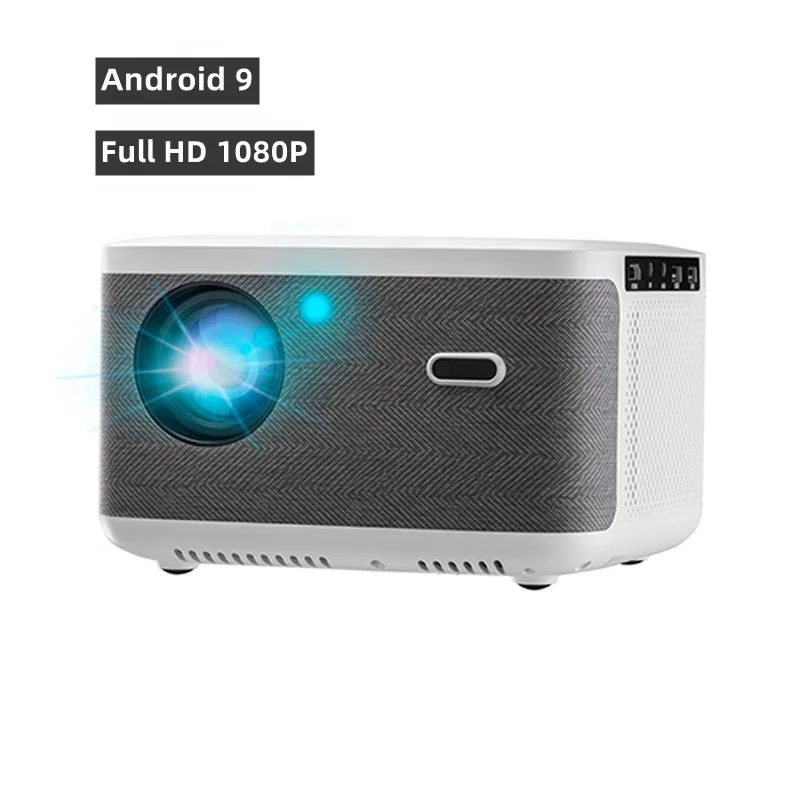 Factory Wholesale Lcd Projector Android 9.0 OS 300 Ansi Lumens Big Screen 1080p Home Theatre smart Projector