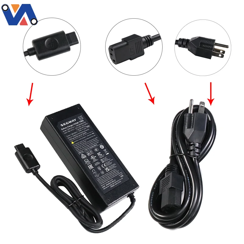 Original 57.8V 2A Power Supply Adapter Super Scooter Battery Charger For Ninebot GT1 GT2 Electric Scooter Parts