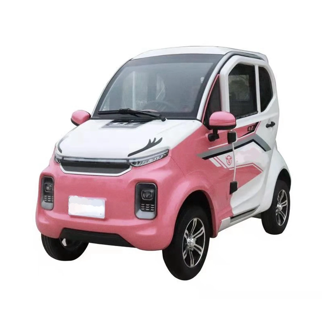 Pink Dolphin EEC Certified Electric Cars Exporter 4 Wheel Enclosed Cabin Scooter Adults Chinese Electrical Low Speed Vehicle