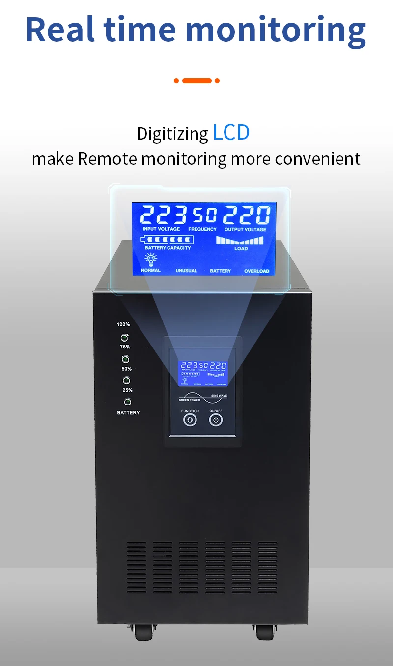 Hot Sale 8KW 1 Phase 120V Solar Hybrid Inverter MPPT or PWM Controller 10KW 12KW Low Frequency Hybrid Solar Inverter